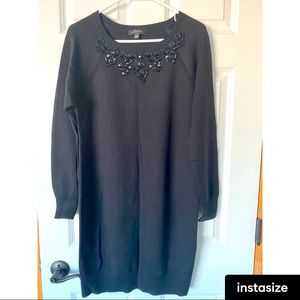 Ann Taylor Black Sweater Dress - Size M - NWOT